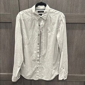 Men's White Button-Up Shirt